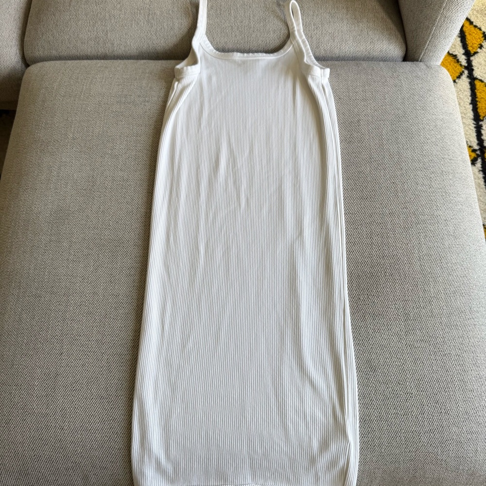 H&M White Ribbed Top